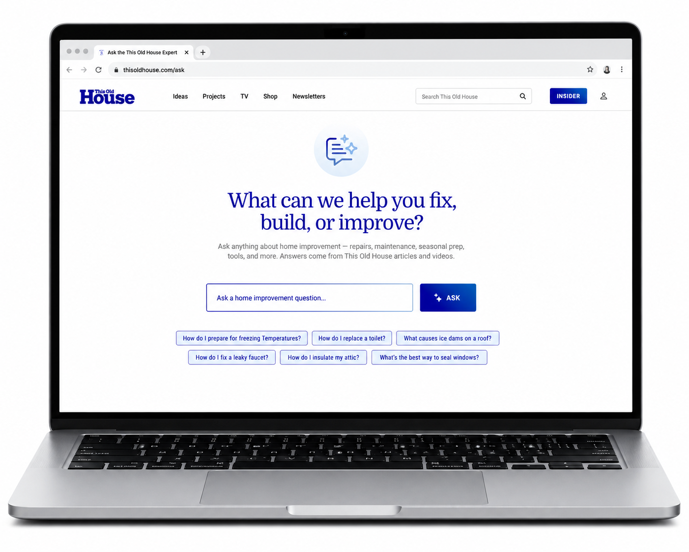 This Old House AI Home Improvement Assistant